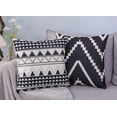 thumbnail image 6 of Set of 4 Decorative Throw Pillow Covers 18x18 Inch for Couch, Black and White/Cream Square Accent Pillows Cover Case for Cushions Sofa Bed Cushion and Living Room Farmhouse Outdoor Decoration (Black), 6 of 6
