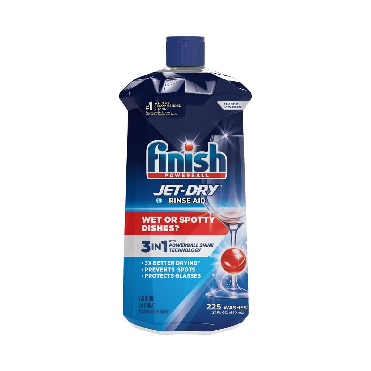 2X - Finish Jet-Dry Rinse Aid, Dishwasher Rinse Drying Agent - 23 fl oz