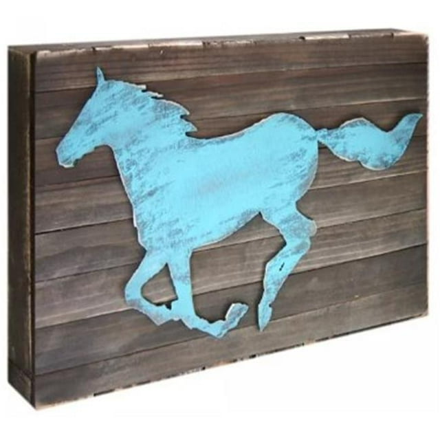 Designocracy G98150S3-36 Cheval Troupeau Vintage Décoration Murale