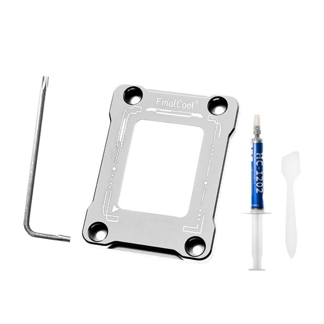 de Hebilla de Fijación de Corrección de ón de CPU para LGA1700 de 12.ª Generación Plata shamjiam Marco de corrección de flexión