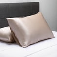thumbnail image 6 of Fishers Finery 30 Momme 100% Pure Mulberry Silk Pillowcase for Hair & Skin, Grade 6A, Queen, Taupe, 2 Pack, 6 of 7