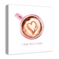 thumbnail image 2 of Creative Products I Love You A Latte 20x20 Canvas Wall Art, 2 of 5