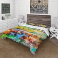 thumbnail image 1 of Designart 'art Abstrait Multicolore Texture Vive I' Ensemble de Housse de Couette Moderne, 1 of 5