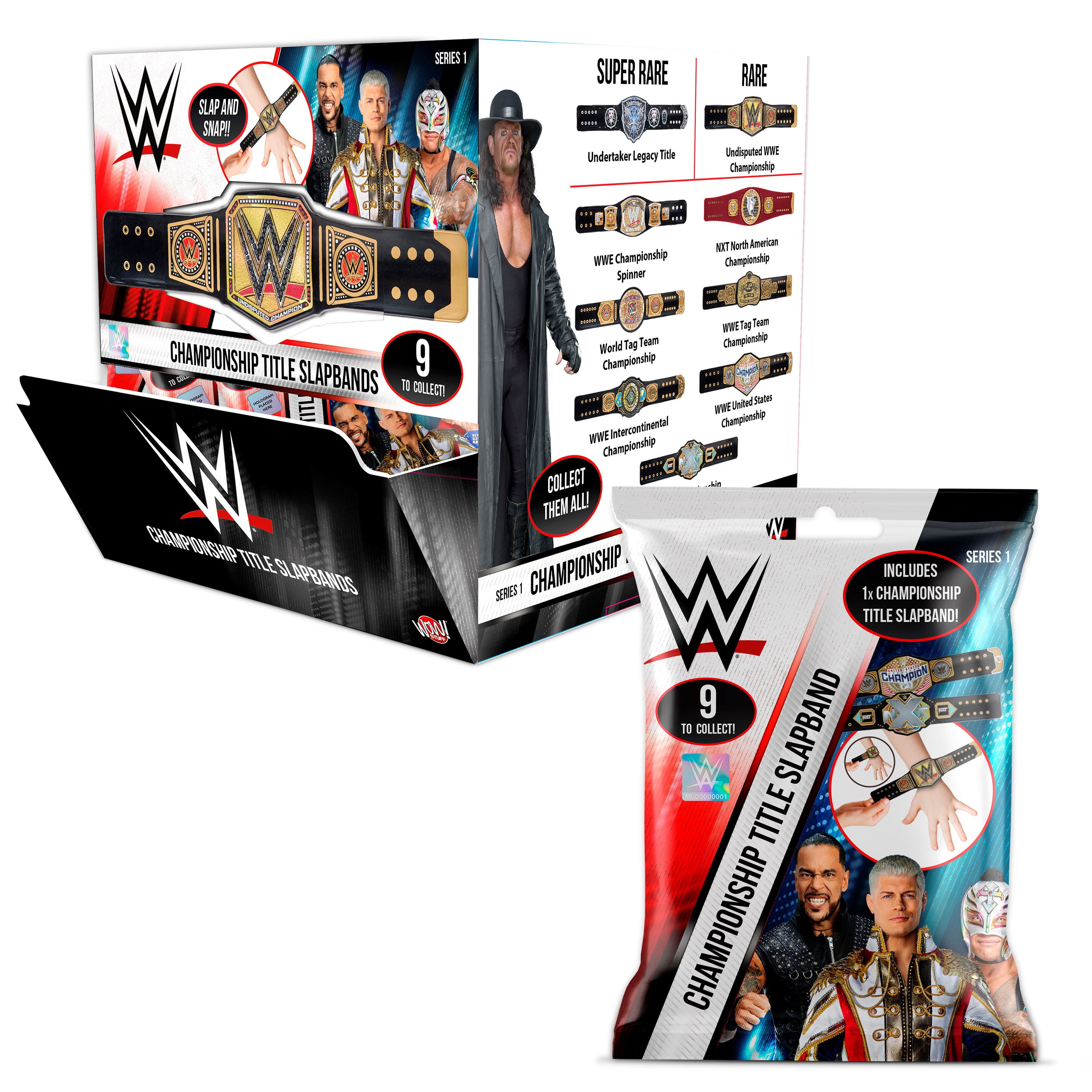 WWE Championship Title Slap Bands - Series 1 Blind Bag, Action Figures for Children Ages 3+