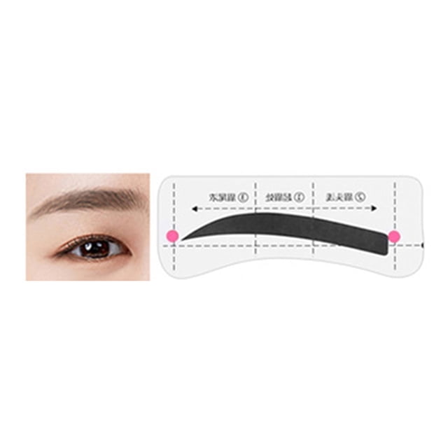 1 Set Eyebrow Stencil Sticker Disposable Brow Shaper Drawing Guide Tools DIY Women Beginner Eyebrow Shaping Template