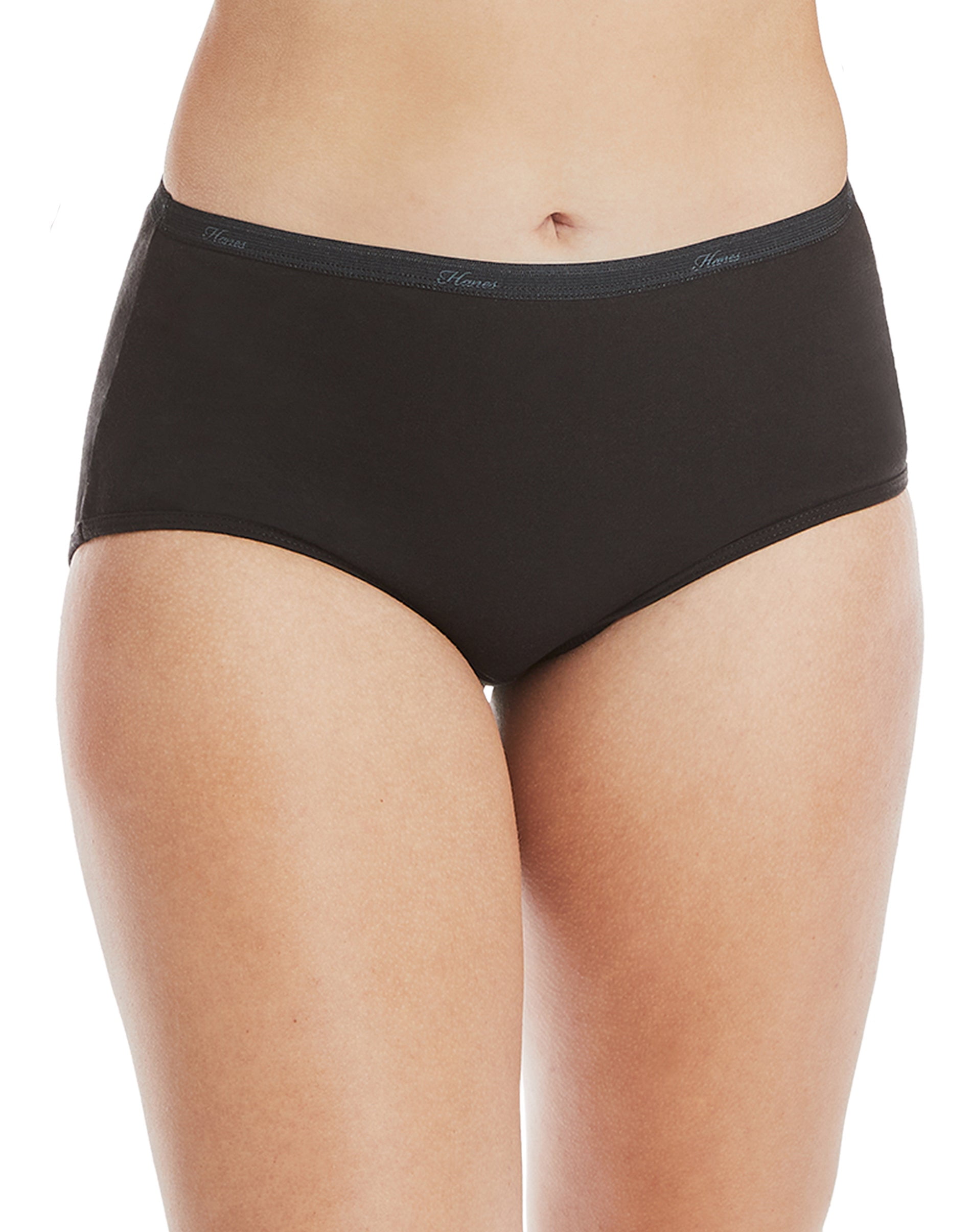 Hanes Women's Breathable Cotton Brief Underwear, White or Assorted, 10-Pack 10