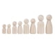 thumbnail image 2 of Paquete de 48 Muñecos con Clavijas de Sin Terminar, Formas de Personas con Clavijas Familiares, Cuerpos de , de , para Pin BLESIY Muñecas de madera, 2 of 8