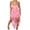Pink, variant on Wdgfv Women's Mini Dress Backless Ruffle Fringe Bodycon Short Dress Party Beach Vacation Sundress Orange M