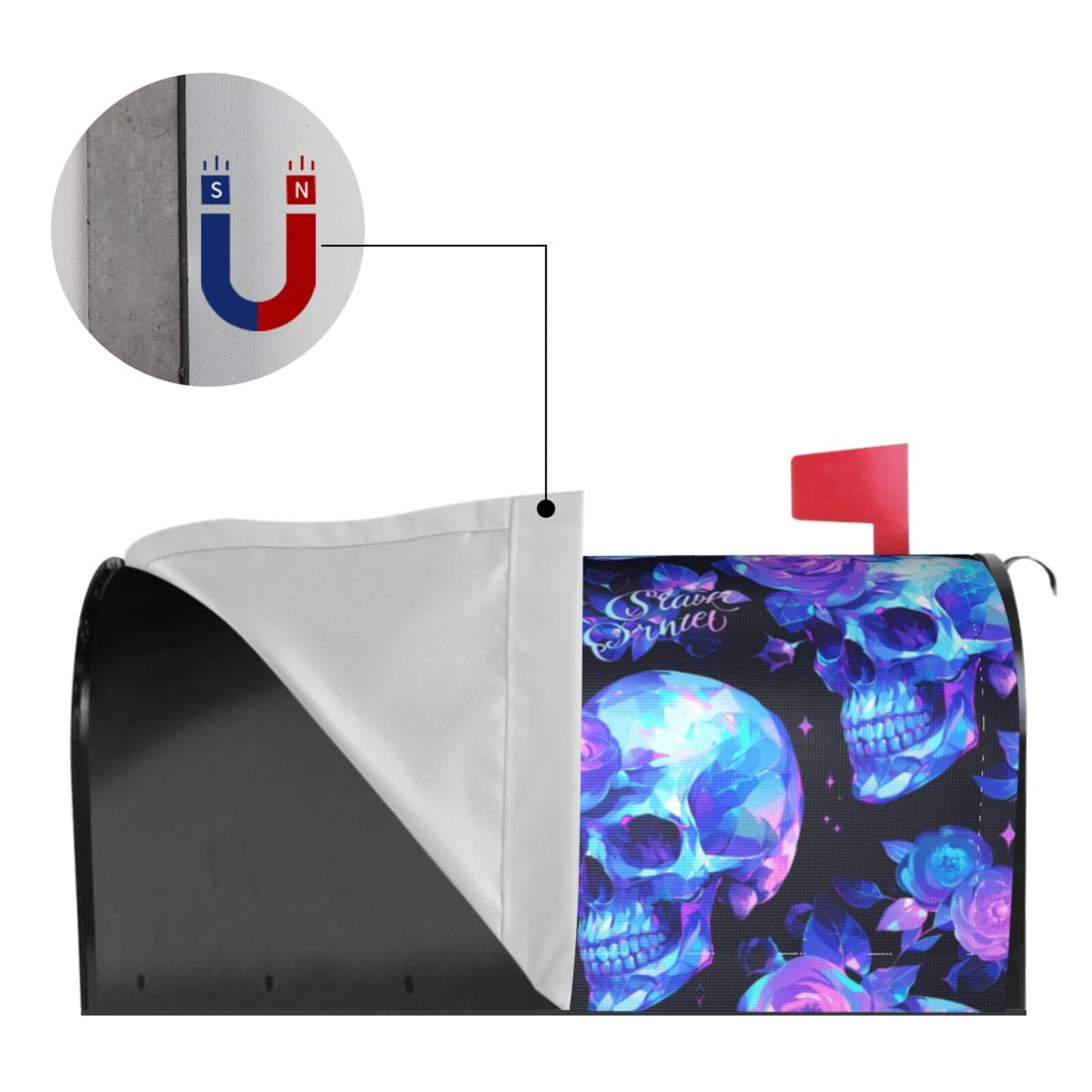 Kdxio Magnetic Mailbox Cover 21x18 in Mailbox Cover Outdoor Decoration Holiday Mailbox Covers for Home Garden Yard-21x18 in