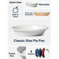 thumbnail image 4 of LE TAUCI 9" Ceramic Pie Pans, 36 OZ Pie Plate, Set of 2 Baking Dish for Pumpkin Pie, White, 4 of 9