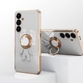 thumbnail image 4 of Case for Samsung Galaxy S25 Ultra, Luxury Astronaut Ring Hoder Stand Plating Ultra Slim Support Magnetic Car Mount Drop Protective Phone Case Cover for Samsung Galaxy S25 Ultra, White, 4 of 5