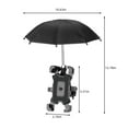 thumbnail image 3 of Soporte para teléfono con forma de paraguas, rotación de 360°, para bicicleta, motocicleta, parasol portátil, parasol para bicicleta, soporte para teléfono., 3 of 9