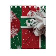 thumbnail image 4 of Snowflake Christmas Gift Curtains Grommet Black Out 63 Inch Length Curtain Drapes for Bedroom Living Room 2 panels set, 4 of 5