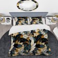 thumbnail image 2 of Designart "Royal Mosaic Of Blue And Gold" Marble Bedding Covert Set - Glam Bed Set With 1 Sham, 2 of 5