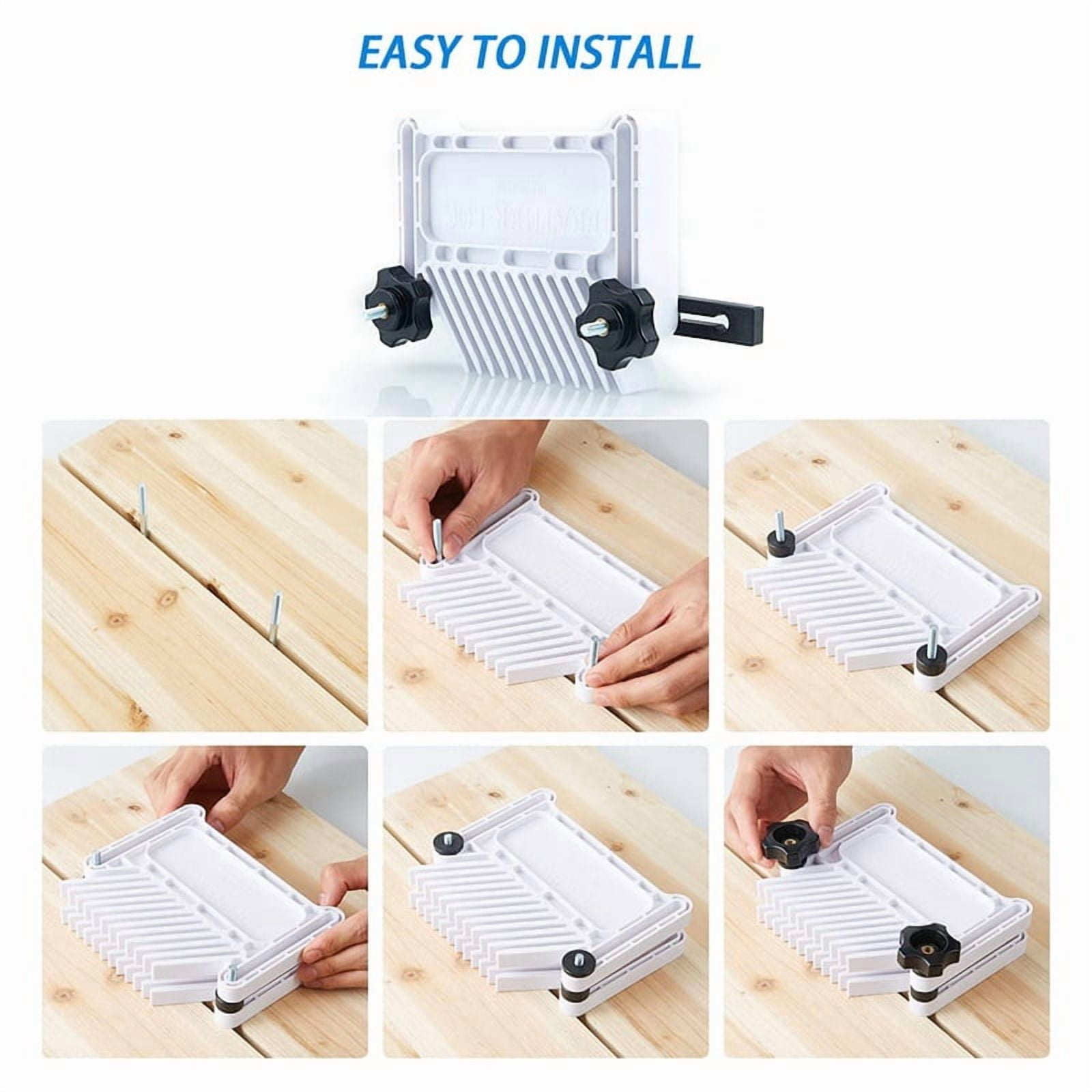 Upgraded Featherboard Device Stackable Board Fits Most Standard , T-Slots, T-Rails on Table Saws,White