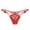 Red, variant on Panties for Women,Sheer Lace Embroidered Thong Underwear for Women Delicate Hollow Design Comfortable Apparel,Womens Underwear,White,One Size