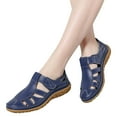 thumbnail image 3 of Kcodviy Chaussures pour Femmes Plates Souples Sandales Larges pour Femmes Sandales à Semelle Sandales Habillées pour Femmes Sandales Rétro Décontractées, 3 of 5
