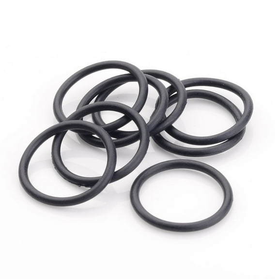 50pc Rubber O Ring Connectors Linking Ring Black 21x1.5~2mm Inner Diameter: 18mm