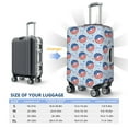 thumbnail image 4 of Rateoe Donut with the USA Fag Printed Luggage Cover, Suitcase Protector Fits 18-32 Inch Luggage-Small, 4 of 7