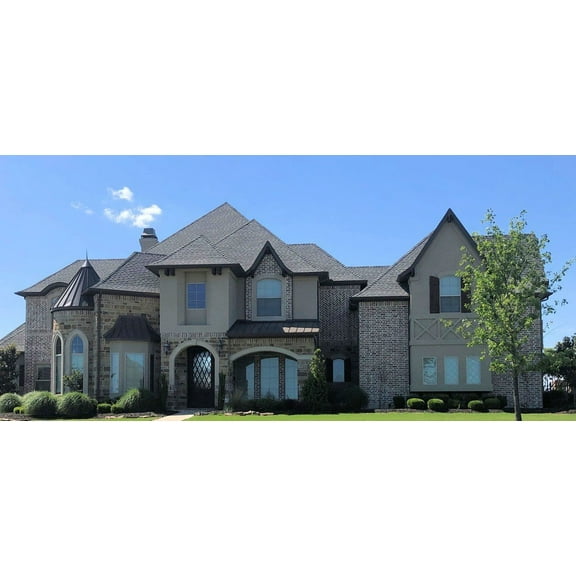 015-1112: Luxury Castle 4 Bed, 6 Bath Luxury Home Plan, 7714 Sq Ft: Full Blueprints with License to Build by Home Plan Marketplace - Lesuto