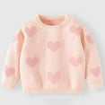 thumbnail image 5 of Fjofpr Girl Clothes Under $10 Sweaters for Girls 18-24 Months Little Heart Sweet Skin-friendly Children's Knitted Sweater, 5 of 7