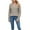 Khaki, variant on Neewe Women's Fall Long Sleeve Tunic Tops for Leggings V Neck Button Casual Blouse Sweatshirt