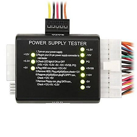 HDE PC Power Supply Tester 20/24 Pin PSU ATX SATA