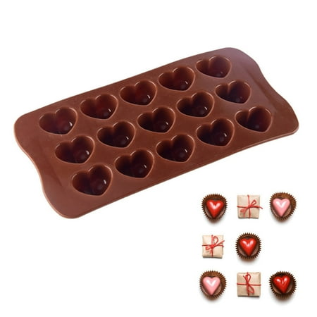 

Baking Tool Chocolate Mold Brown Silicone For Chocolates 15-Cavity Christmas Household Easy Clean Cake Making Supplies