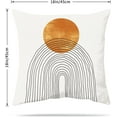 thumbnail image 2 of Vintage Mid Century Boho Desert Decorative Throw Pillow Covers Terracotta Abstract Sun Cactus Soft Velvet Pillow Case Square Cushion Covers for Couch Sofa Bed Home Decor 18Wx18L Inch Set of 4, 2 of 5