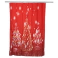 thumbnail image 3 of Decoración del baño, cortina de baño con estampado de árbol de Navidad de 120x180cm, materiales ecológicos, 3 of 9