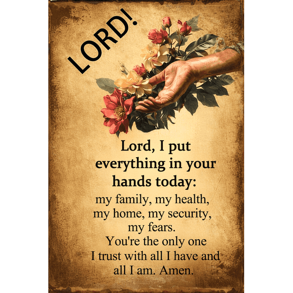 Vintage Religious Bible Metal Wall Sign Inspirational Plaque for Office Bedroom Prayer Room Decor 8x12 Inch