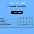 thumbnail image 5 of Wire Delight Men’s Heavy Blend Crewneck Sweatshirt, Durable Cotton-Poly Fleece, Light Blue, M, 5 of 5