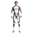 thumbnail image 3 of Zawaland Husky Wolf Leopard Jumpsuit Animal Cosplay Disfraz Hombre Zentai Traje Divertido Disfraz Ropa de Fiesta de Halloween, 3 of 5