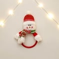thumbnail image 2 of TIELUTT Snowman Towel Ring Snowman Ring Towel Holder Christmas Towel Storage Holder Christmas Tree over Shelf Kitchen Stainless Steel Drying Rack for under Organization Rolling Try Cup Drying Rack, 2 of 5