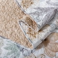 thumbnail image 2 of Lanpei Floral Bedspread Set 2-Piece Twin, Cotton Tropical Bedding Set Boho Leaf Quilt Coverlet Orange Floral Farmhouse Quilted Bedspread (1 Coverlet+1 Pillow Sham), 2 of 7
