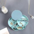 thumbnail image 4 of Cosmetic Storage Box Desktop Jewelry Storage Box Multilayer Rotatable Jewelry Rack Engs Ring Box Cosmetic Container with Mirror Makeup Organizer Box, 4 of 5