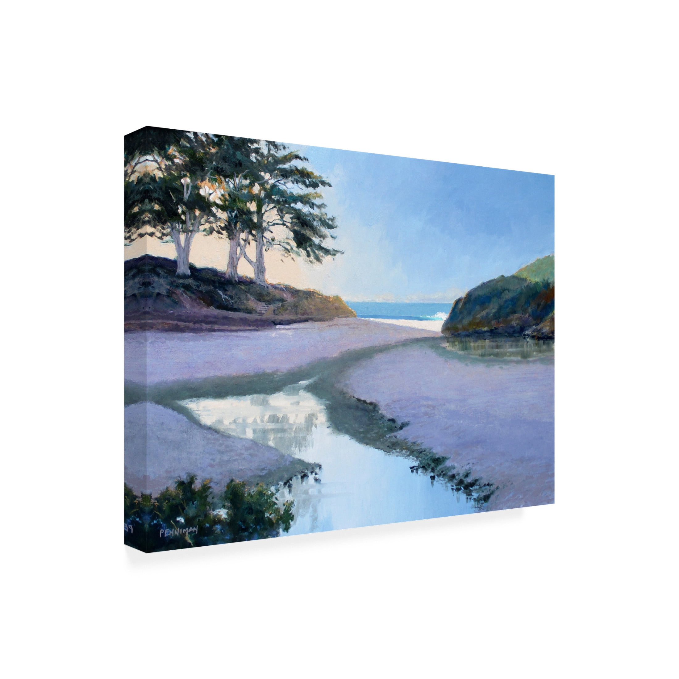 Canvas Wall Art - Ed Penniman 'Sunny Cove' Wall Art for Living Room, Bedroom, or Office Décor by Trademark Fine Art - 19 x 14 Inches