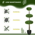 thumbnail image 6 of HOMCOM 43.25" Indoor & Outdoor Boxwood Topiary Artificial Plants (2 Count), 6 of 8