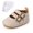 Beige, variant on AVAIL Baby Girl Shoes PU Leather Sandals with Lace Sock - Hook Strap,Soft Soled Anti-slip Infant Boy Shoes