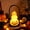 B, variant on 3 Stacked Halloween Pumpkin Lanterns Light Decor, Jack O Lantern Classic Plastic Vintage Pumpkin for Indoor Outdoor Festival Party Decoration