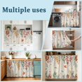 thumbnail image 6 of Colorful Leaves Fall Cabinet Dishwasher Hidden Curtains, Privacy Closet Door Curtain, Autumn Botanical Vintage Farmhouse Adhesive Dust Proof Under Sink Skirt for Bathroom Kitchen 35"x35", 6 of 8