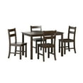 thumbnail image 4 of Mainstays Eastwood 5 Piece Wooden Dining Set, Dark Brown, 4 of 20