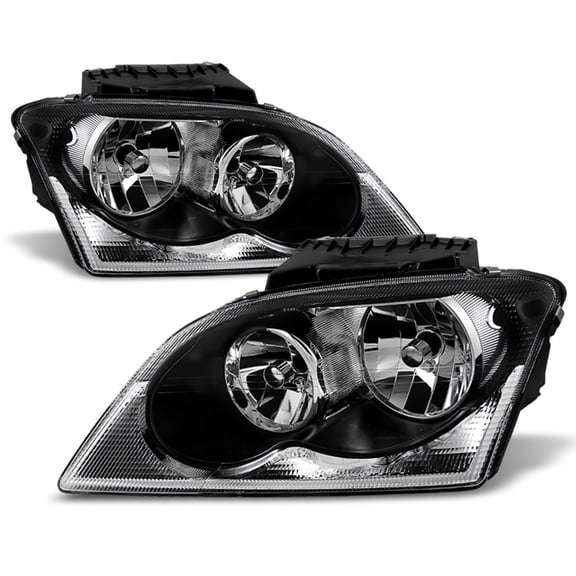 2004 2005 2006 Chrysler Pacifica Headlights Headlamps Replacement Set Left Right