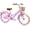 20-inch - Purple, variant on Chantmo Girls Beach Cruiser Bike 20 inch Single Speed with Basket Kickstand Adjustable Seat for Kids Green