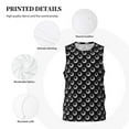 thumbnail image 3 of Pofeuu Golf Balls Print Basketball Jersey, Shirts for Men Youth Basketball Jersey Crew Neck-XX-Large, 3 of 6