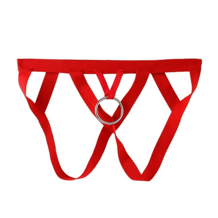 Yuhangmm Men s Solid Color Sexy Underwear Ring Hollow Underwear Thong plus Size Lingerie for Women with Underwire