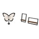 thumbnail image 1 of Reloj De Pared Acrílico Con Forma De Mariposa Y Estantes Flotantes De Madera Rústicos Modernos Para Oficina, Comedor, Habitación Infantil, Cocina De Estilo Rústico, Almacenamiento Y, 1 of 8