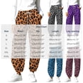thumbnail image 2 of Lnmiateer Cozy Fleece Jogger Pants for Women High Rise Drawstring Waist Barrel Leg Pockets Street Daily Winter Warm Casual Wear, 2 of 6