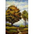 thumbnail image 2 of Holsinger, Joel 13x18 White Modern Wood Framed Museum Art Print Titled - Maeadowland Path, 2 of 4