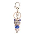 thumbnail image 1 of Llavero con diamantes de imitación, anillo con forma de elefante, llavero de aleación, decoración de bolso (azul), 1 of 1
